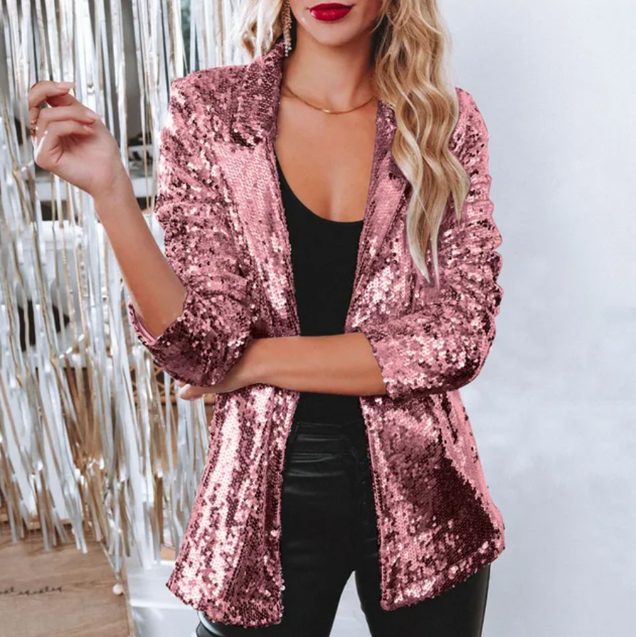 Kvinders Paillet Blazer 8