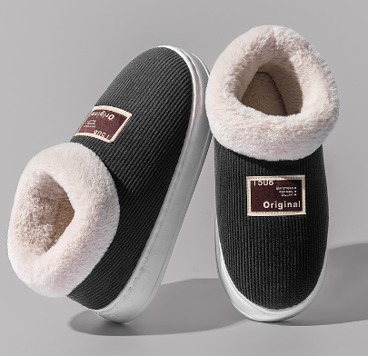 Kvinders Pantofler Imitationspels Foring TPR Sål 1