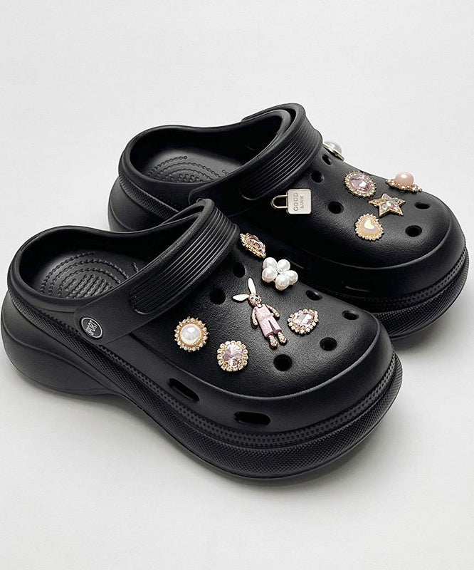 Kvinders Platform Flip Flops med Udhulede Detaljer 1