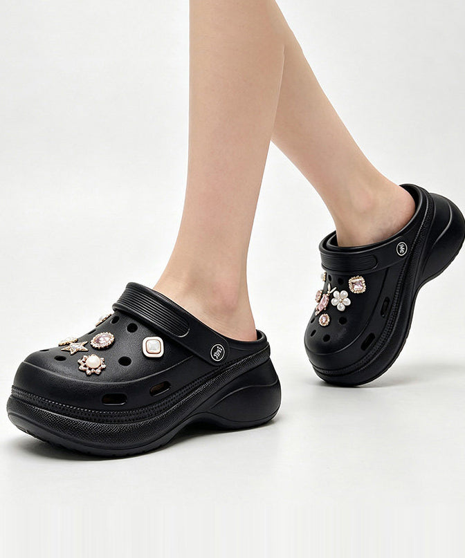 Kvinders Platform Flip Flops med Udhulede Detaljer 3