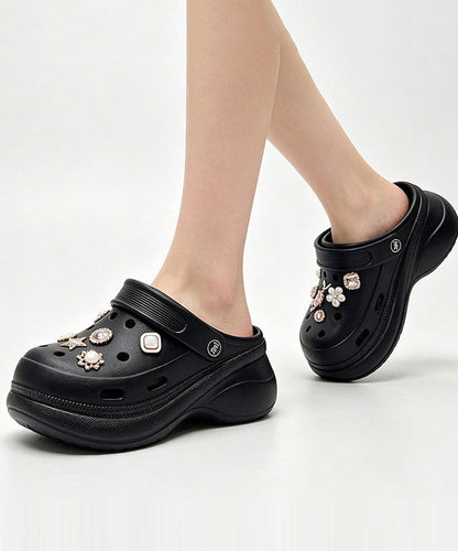 Kvinders Platform Flip Flops med Udhulede Detaljer 3