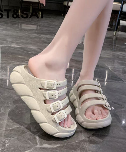 Kvinders Platform Sandaler med Peep Toe 0