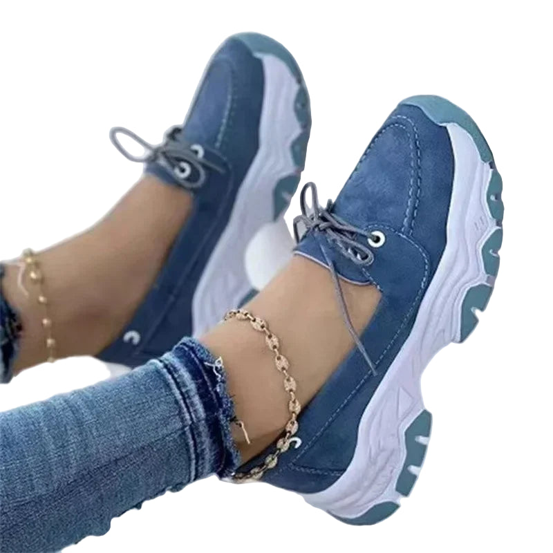 Kvinders Platform Sneakers Casual Åndbar Tekstil 0