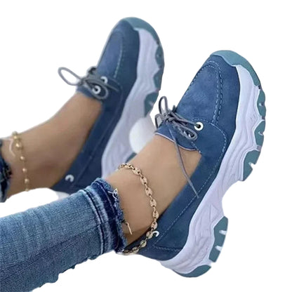 Kvinders Platform Sneakers Casual Åndbar Tekstil 0