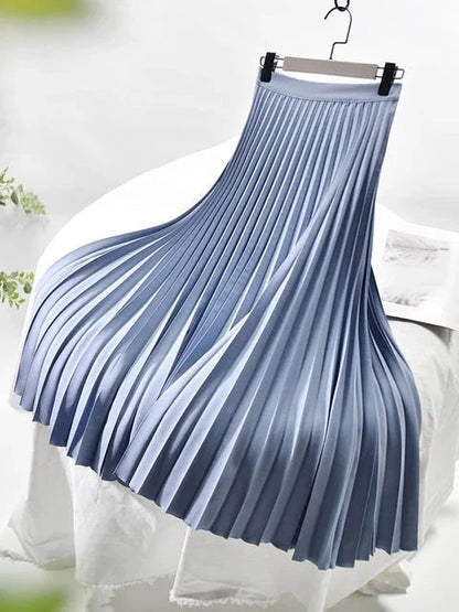 Kvinders Plisseret Nederdel Med Tidløst Design 4