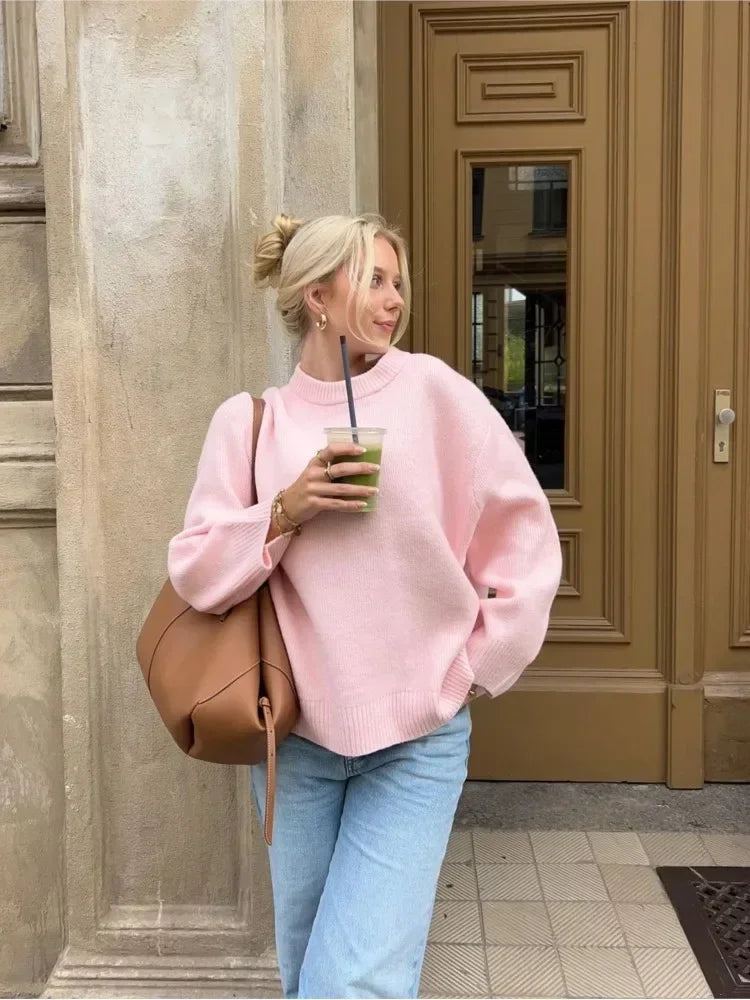 Kvinders Pullover Ribstrik Design 5