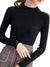 Kvinders Pullover Sweater Mock Neck Strikket 1