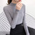 Kvinders Pullover Sweater Mock Neck Strikket 3