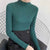 Kvinders Pullover Sweater Mock Neck Strikket 5