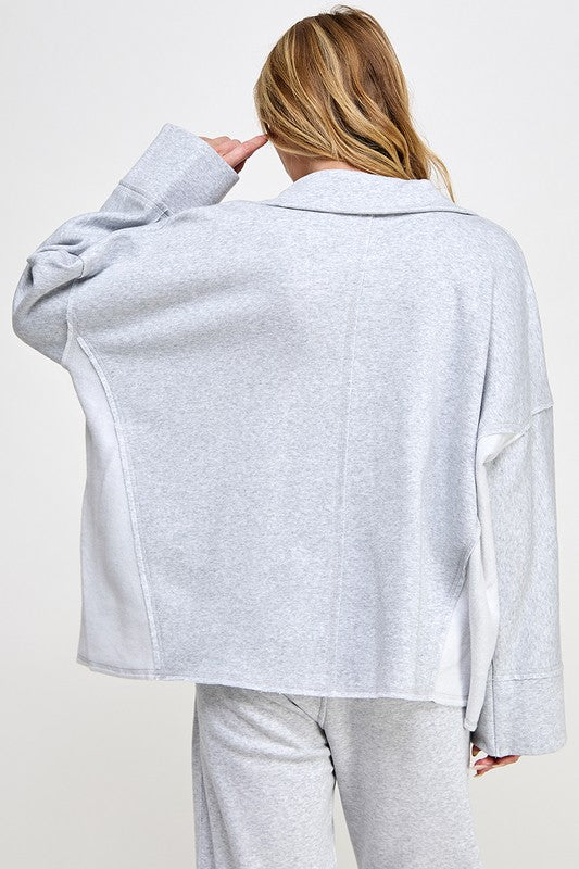 Kvinders Pullover V-Hals Dolman Ærmer Blødt Stof 2