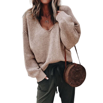 Kvinders Pullover i Merinould med Klassisk Design 0