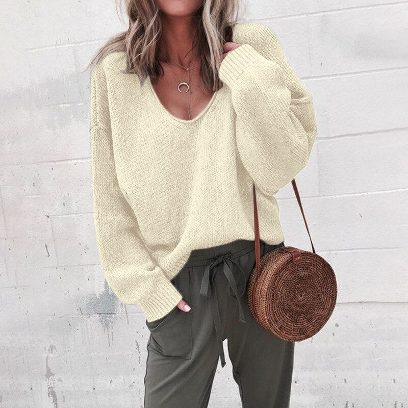 Kvinders Pullover i Merinould med Klassisk Design 3