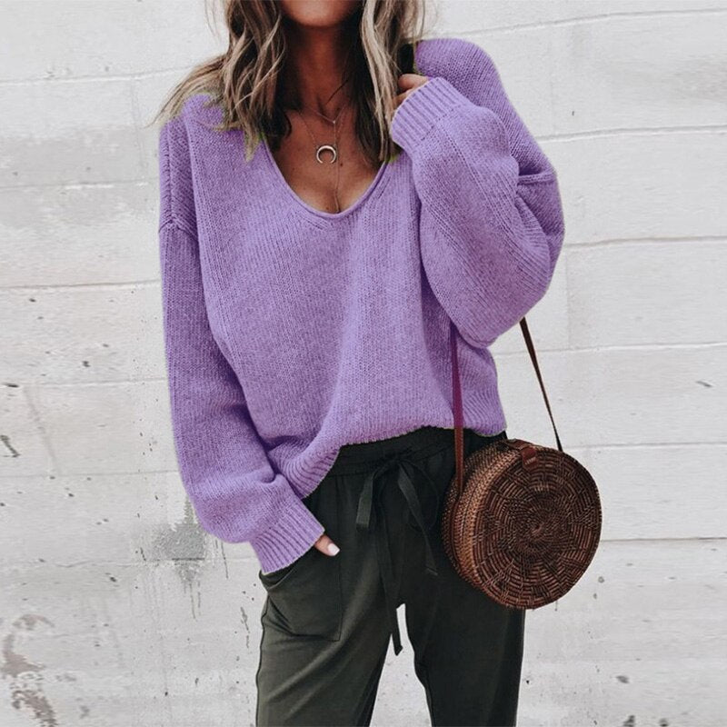 Kvinders Pullover i Merinould med Klassisk Design 6