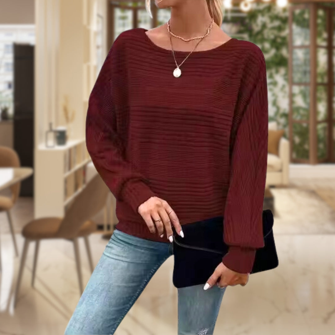 Kvinders Pullover med Moderne Struktur 1