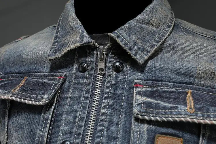Kvinders Retro Denimjakke 4