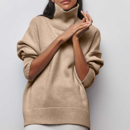 Kvinders Rullekrave Pullover Casual Design 3