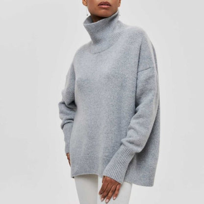 Kvinders Rullekrave Pullover Casual Design 5
