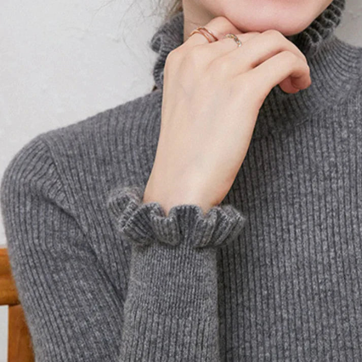 Kvinders Rullekrave Sweater Casual 1