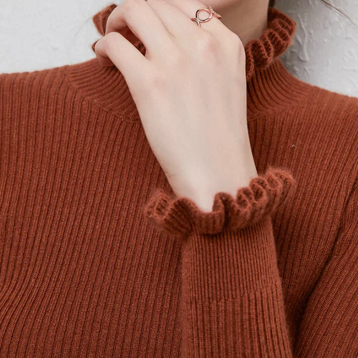 Kvinders Rullekrave Sweater Casual 6