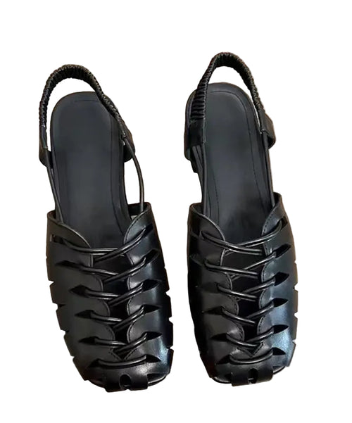Kvinders Sandaler til Gåture med Splejsning og Huldesign 0