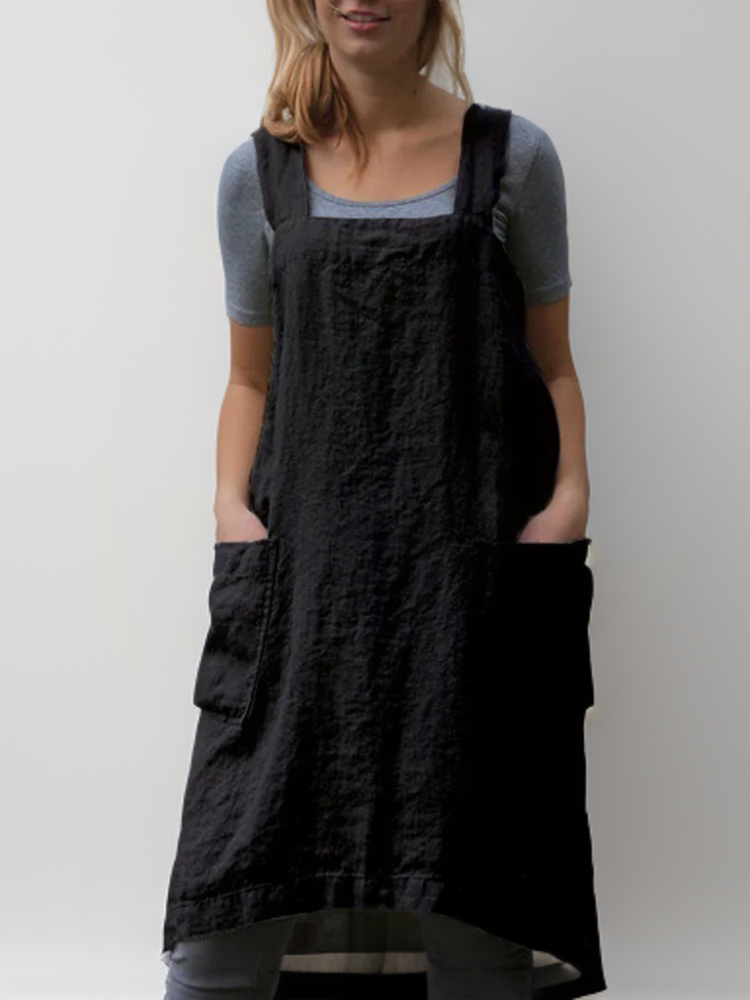 Kvinders Schürzenkleid med Lommer 3