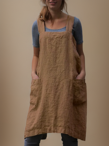 Kvinders Schürzenkleid med Lommer 6