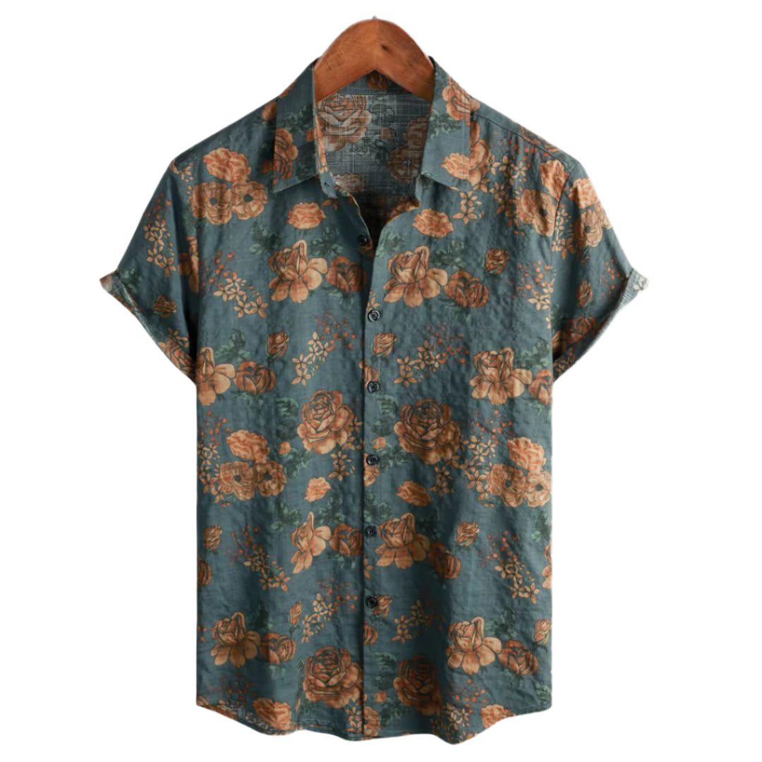 Kvinders Skjorte Vintage Blomstret Letvægt 0