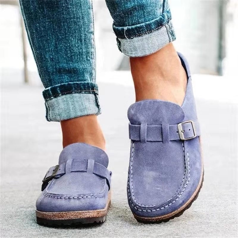 Kvinders Slip-Ons Med Justerbar Spændestrop Og Platformssål 4