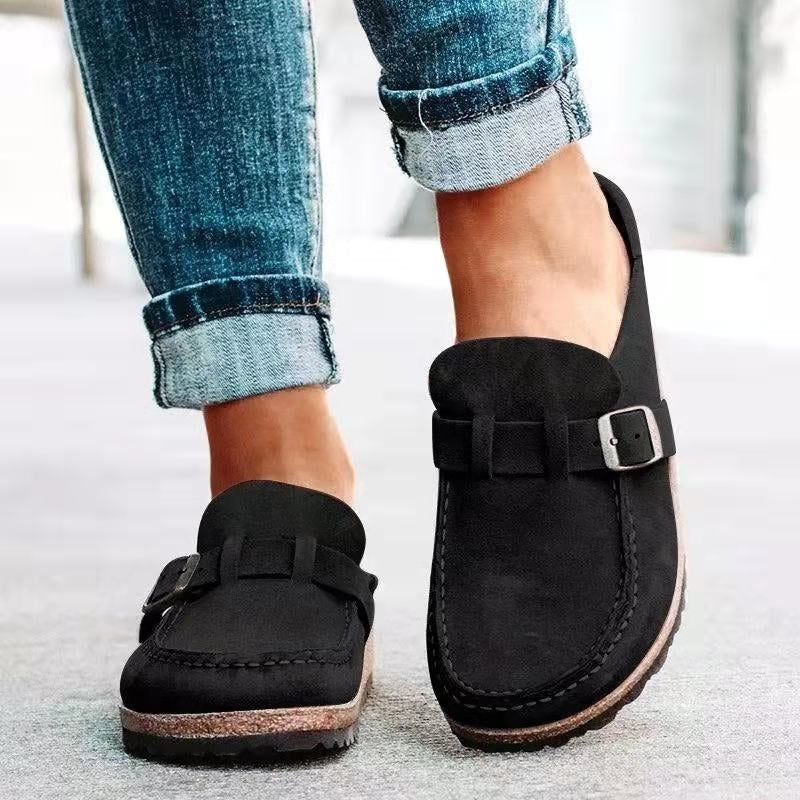 Kvinders Slip-Ons Med Justerbar Spændestrop Og Platformssål 5