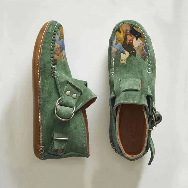 Kvinders Slip-on Sko med Kunstnerisk Design 1