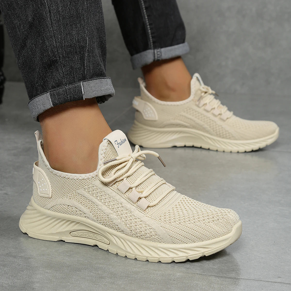 Kvinders Sneakers Casual Mode Fly Weaving 2