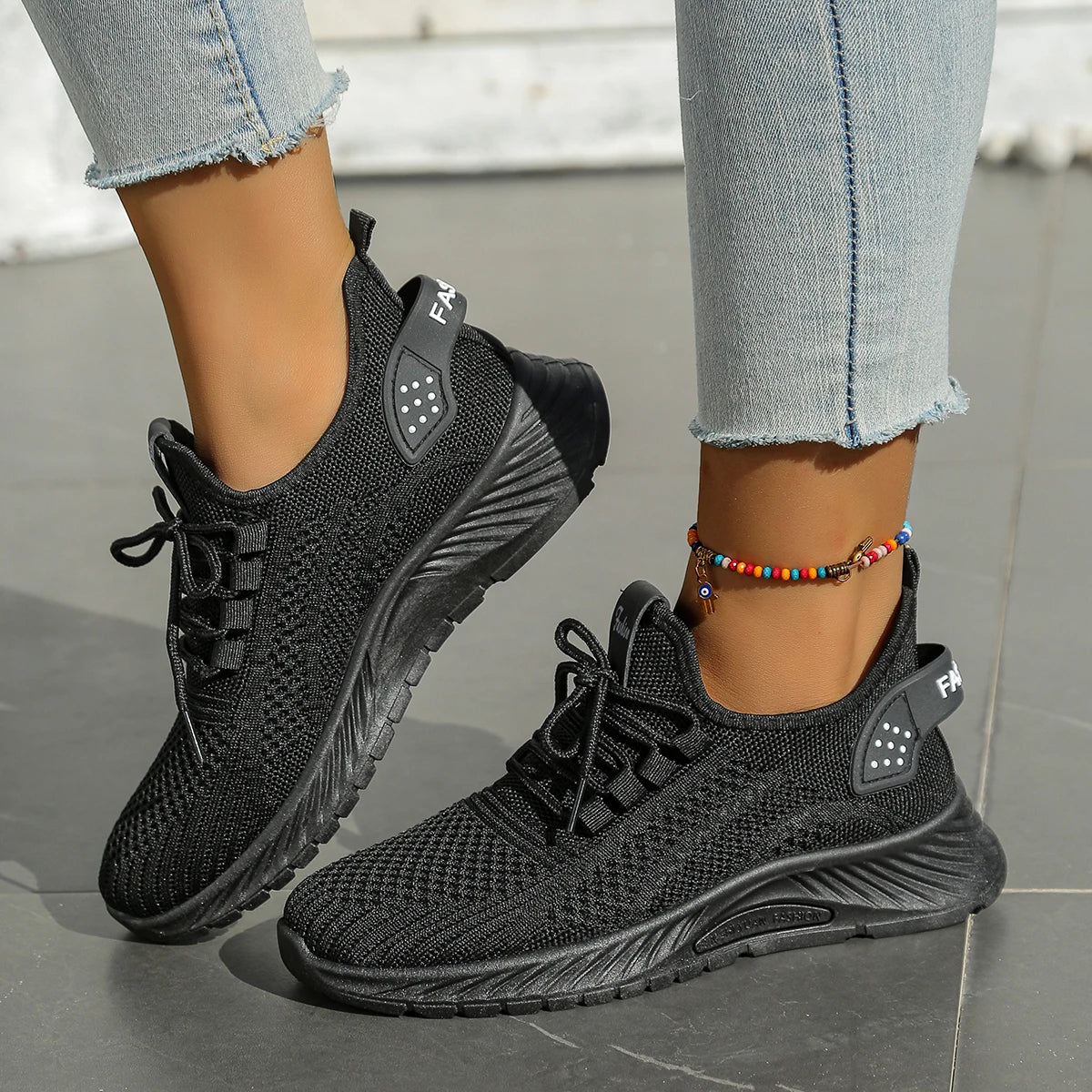 Kvinders Sneakers Casual Mode Fly Weaving 5