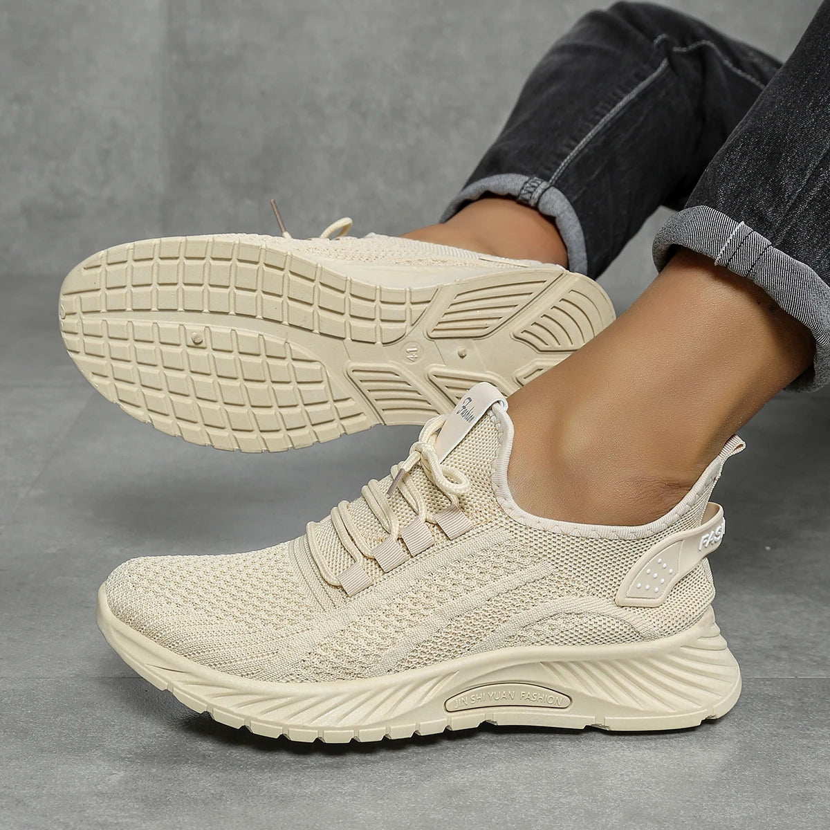Kvinders Sneakers Casual Mode Fly Weaving 8
