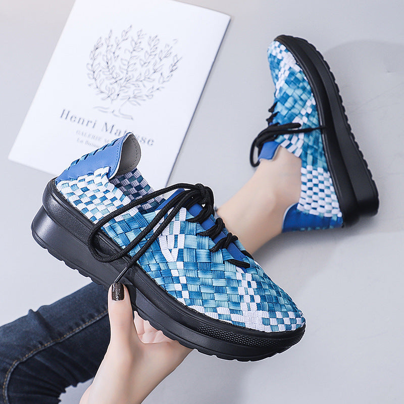 Kvinders Sneakers Flettet Design Trendy 2