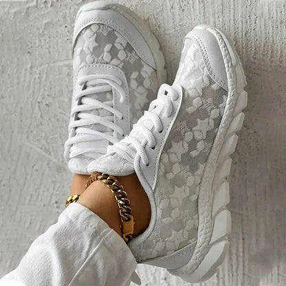 Kvinders Sneakers Med Komfortabelt Design 4