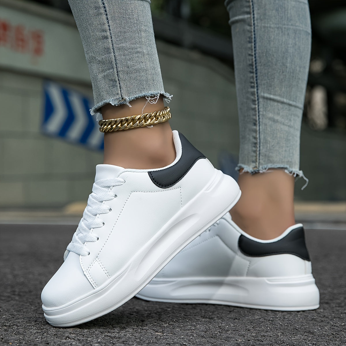 Kvinders Sneakers Ortopædisk Design Åndbart Stof 7