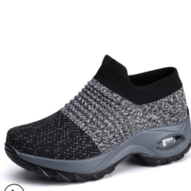 Kvinders Sneakers Platform Åndbart Stof 2