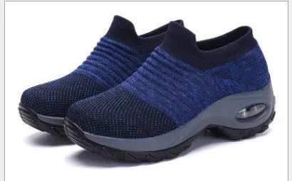 Kvinders Sneakers Platform Åndbart Stof 6