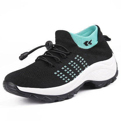 Kvinders Sneakers Platform Åndbart Stof 9