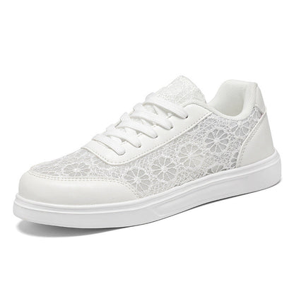 Kvinders Sneakers med Blomsterdesign og Skridsikker Sål 4