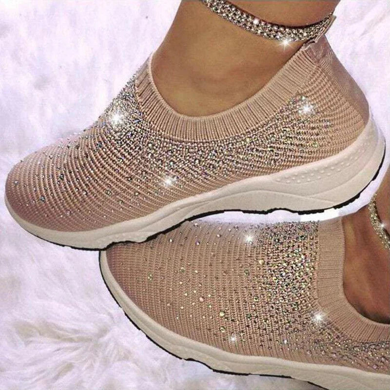 Kvinders Sneakers med Krystaller 6