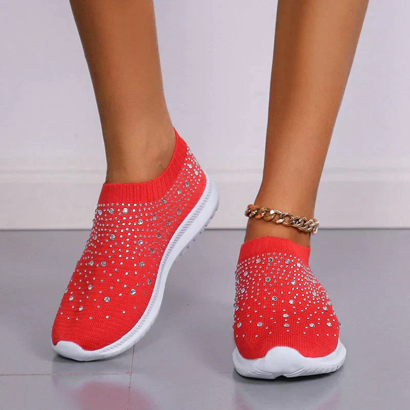 Kvinders Sneakers med Krystaller 8