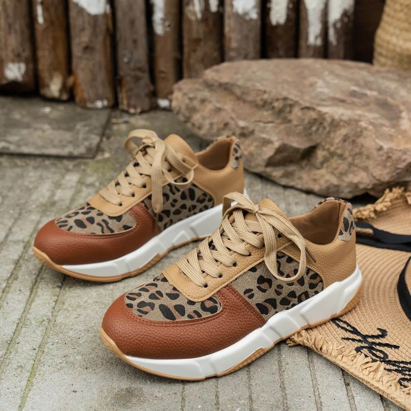 Kvinders Sneakers med Leopardprint 2