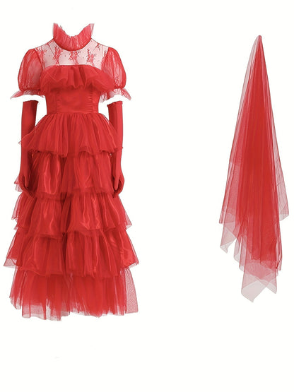 Kvinders Sort Lang Kjole Gotisk Maxi Stil 4