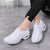 Kvinders Sport Sneakers Wedge Platform Åndbar Tekstil 3