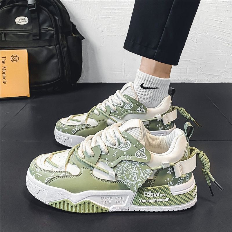 Kvinders Sporty Sneakers Grafisk Design 1