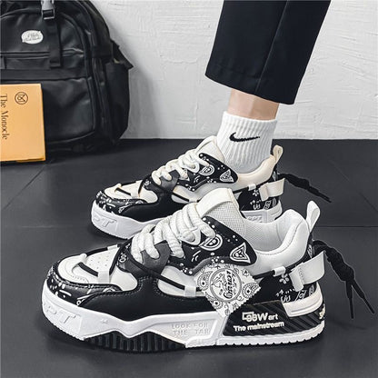 Kvinders Sporty Sneakers Grafisk Design 2