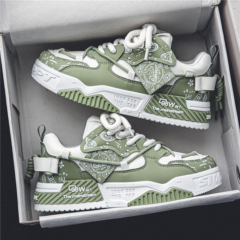 Kvinders Sporty Sneakers Grafisk Design 3