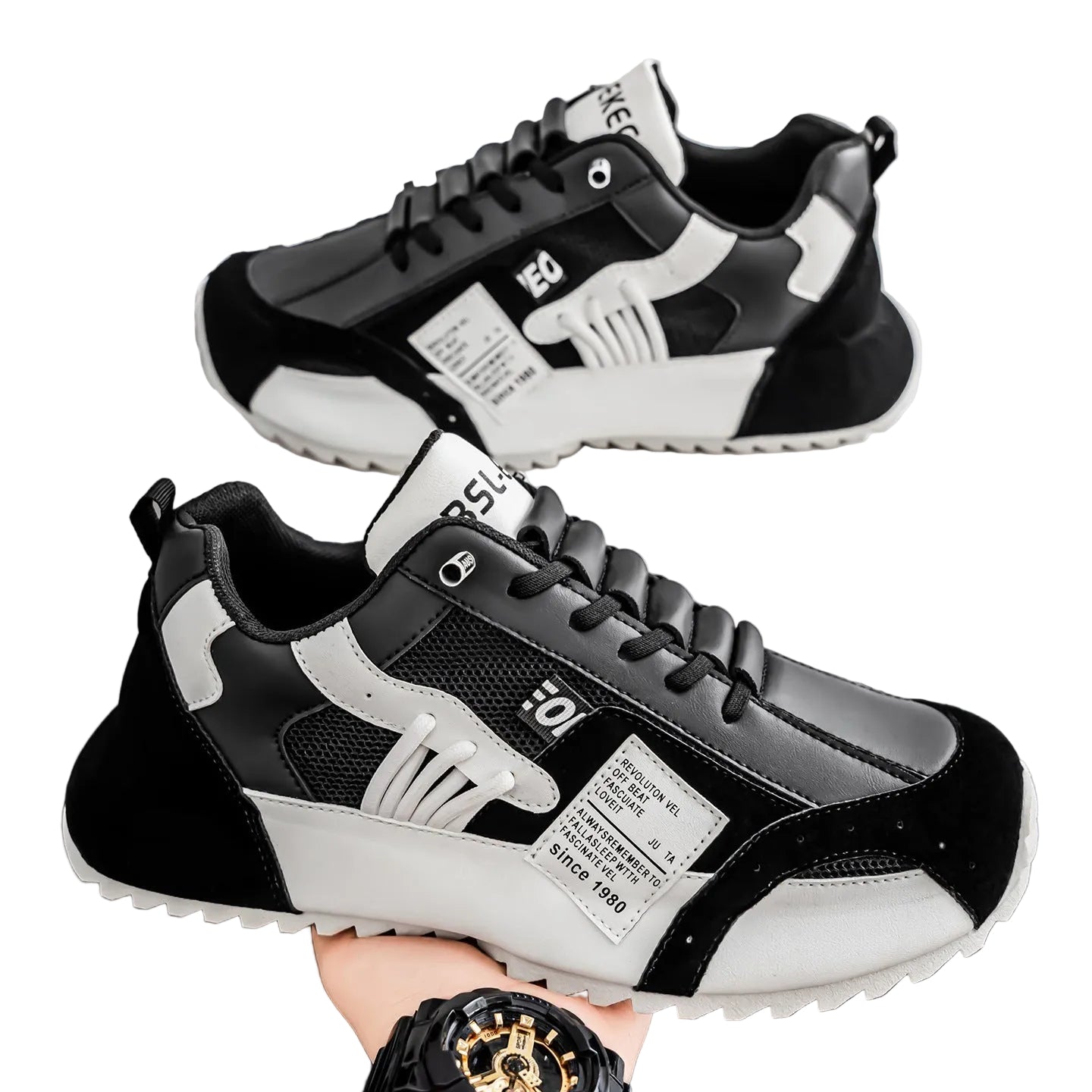Kvinders Sporty Sneakers med Robust Design 0