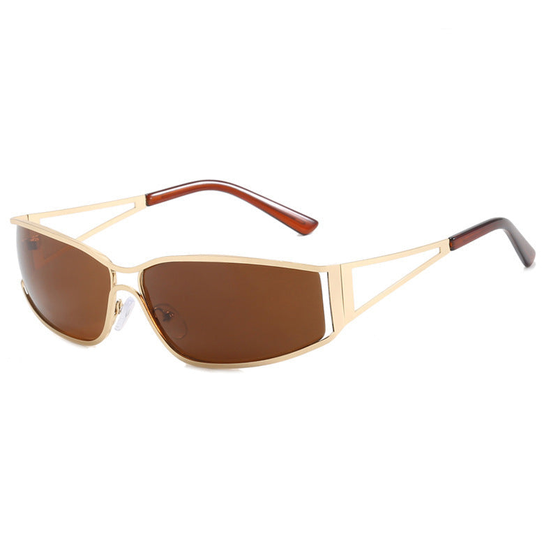 Kvinders Sporty Solbriller Futuristisk Design 10